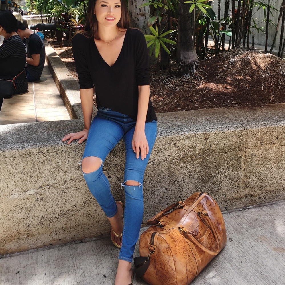 Topshop Moto Leigh Blue Jeans